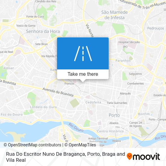 Rua Do Escritor Nuno De Bragança map