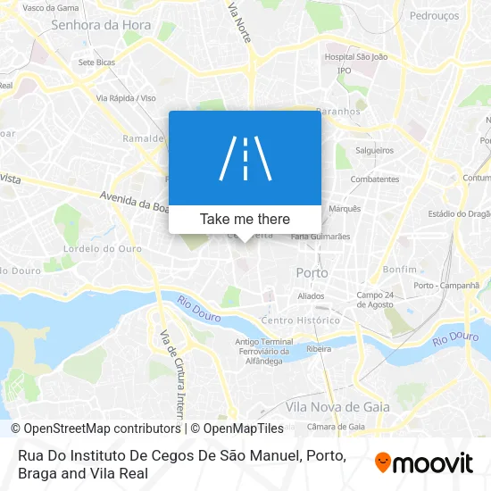 Rua Do Instituto De Cegos De São Manuel map