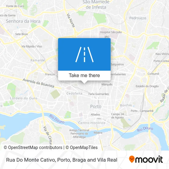 Rua Do Monte Cativo map