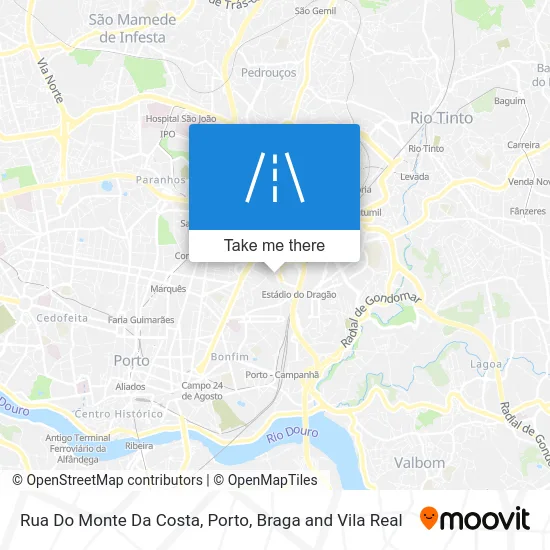 Rua Do Monte Da Costa map
