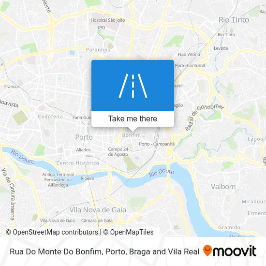 Rua Do Monte Do Bonfim map