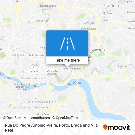 Rua Do Padre António Vieira mapa