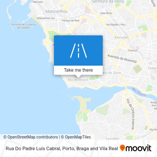 Rua Do Padre Luís Cabral mapa