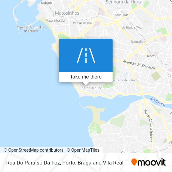 Rua Do Paraíso Da Foz map