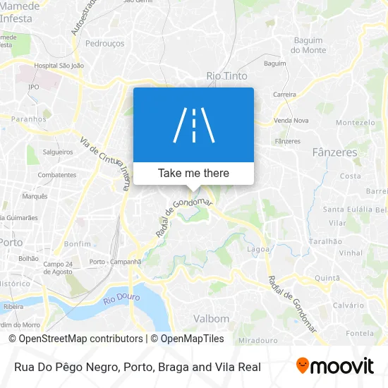 Rua Do Pêgo Negro map