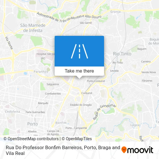 Rua Do Professor Bonfim Barreiros map