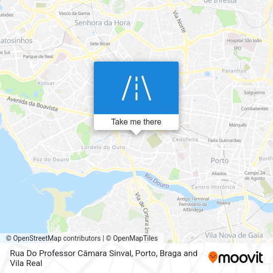 Rua Do Professor Câmara Sinval mapa