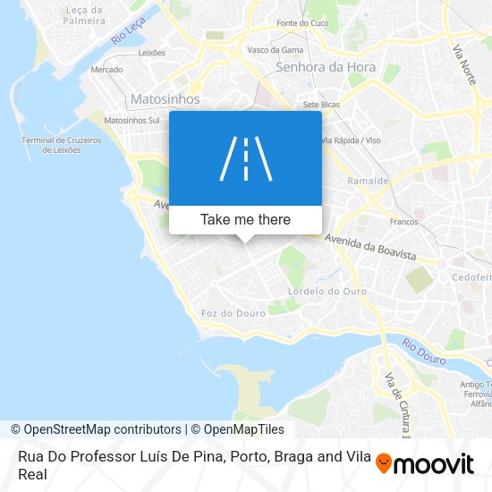 Rua Do Professor Luís De Pina mapa