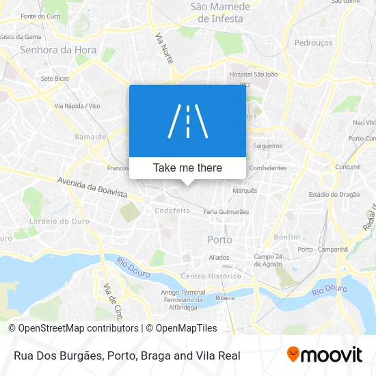 Rua Dos Burgães map