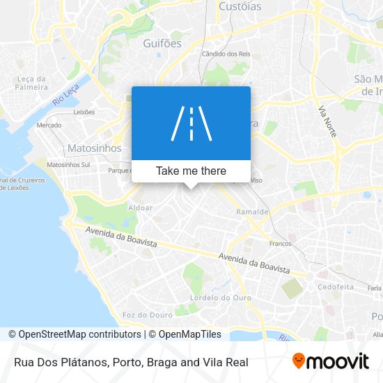 Rua Dos Plátanos mapa
