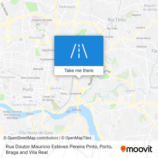 Rua Doutor Maurício Esteves Pereira Pinto mapa