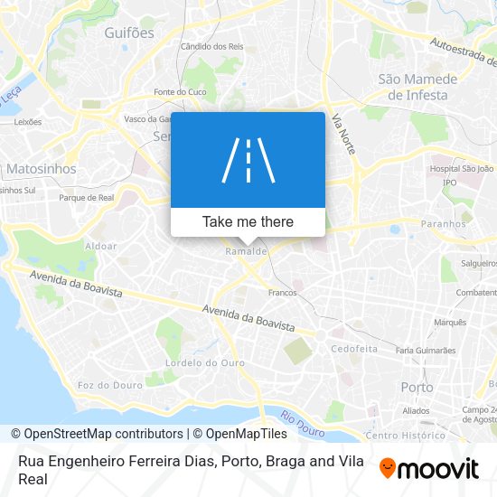 Rua Engenheiro Ferreira Dias mapa