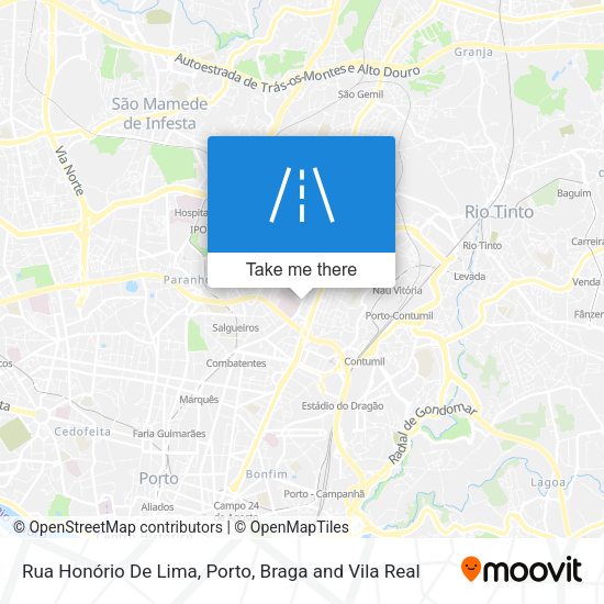 Rua Honório De Lima map