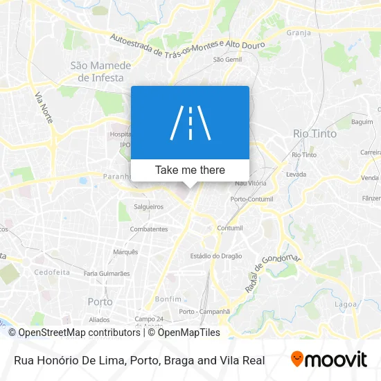 Rua Honório De Lima map
