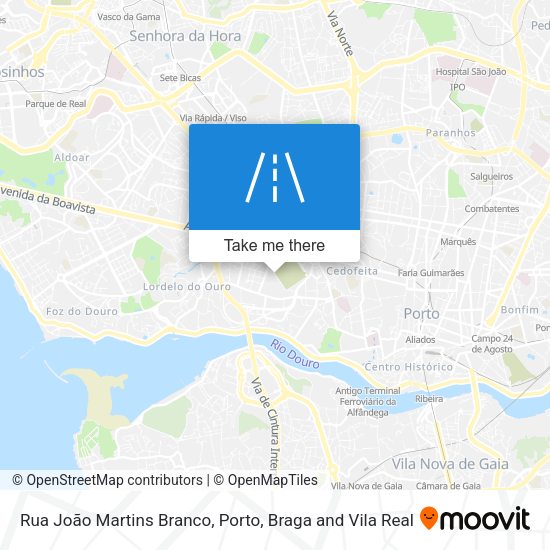 Rua João Martins Branco mapa
