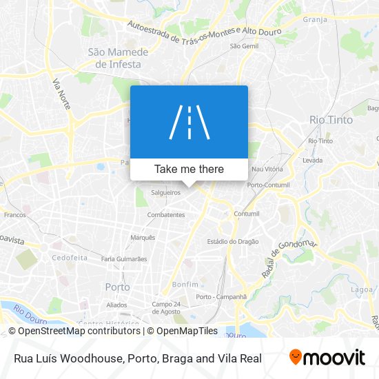 Rua Luís Woodhouse map