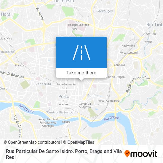 Rua Particular De Santo Isidro map