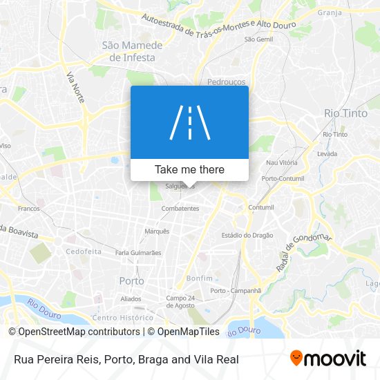 Rua Pereira Reis mapa
