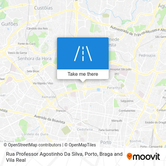 Rua Professor Agostinho Da Silva map