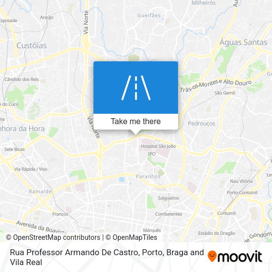 Rua Professor Armando De Castro map