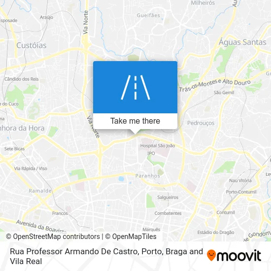 Rua Professor Armando De Castro map