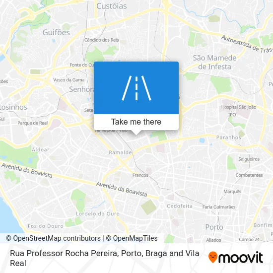 Rua Professor Rocha Pereira map
