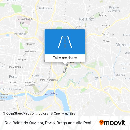 Rua Reinaldo Oudinot mapa