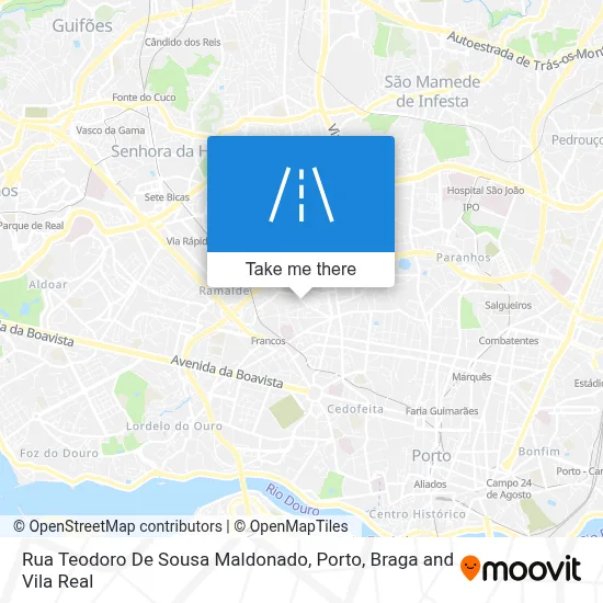Rua Teodoro De Sousa Maldonado map