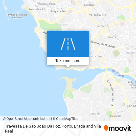 Travessa De São João Da Foz mapa