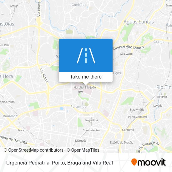 Urgência Pediatria mapa