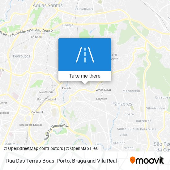 Rua Das Terras Boas mapa