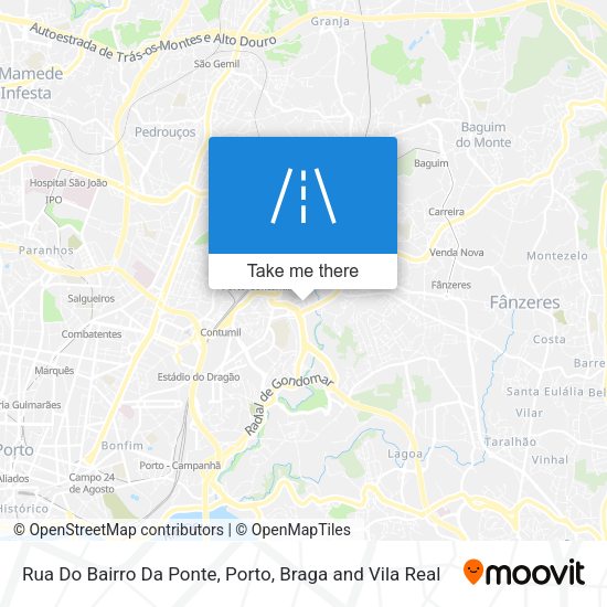 Rua Do Bairro Da Ponte mapa