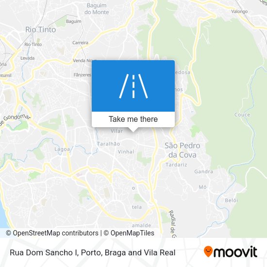 Rua Dom Sancho I mapa