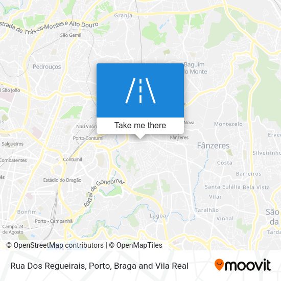 Rua Dos Regueirais mapa