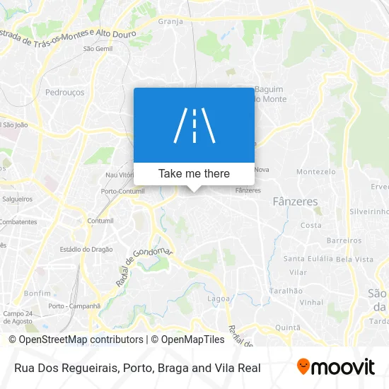 Rua Dos Regueirais map