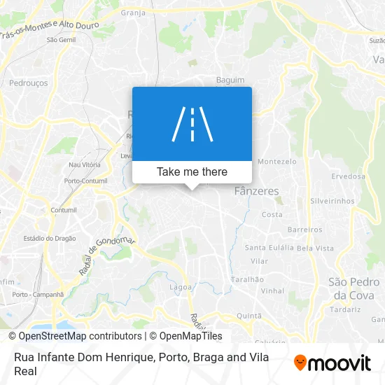 Rua Infante Dom Henrique map