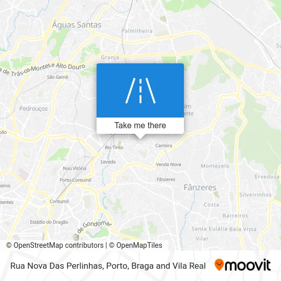 Rua Nova Das Perlinhas map