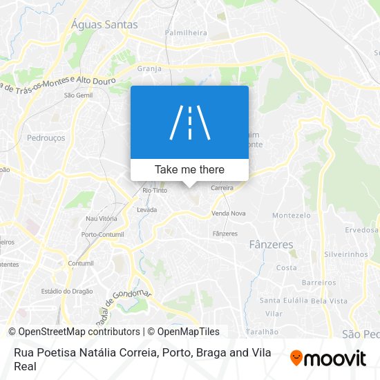 Rua Poetisa Natália Correia mapa