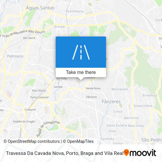 Travessa Da Cavada Nova mapa