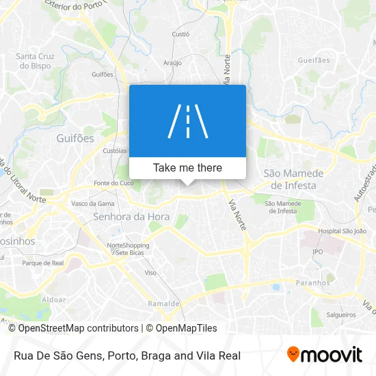 Rua De São Gens map