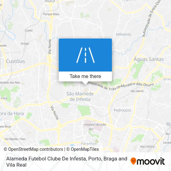 Alameda Futebol Clube De Infesta map