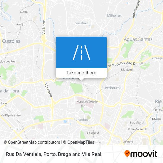 Rua Da Ventiela mapa