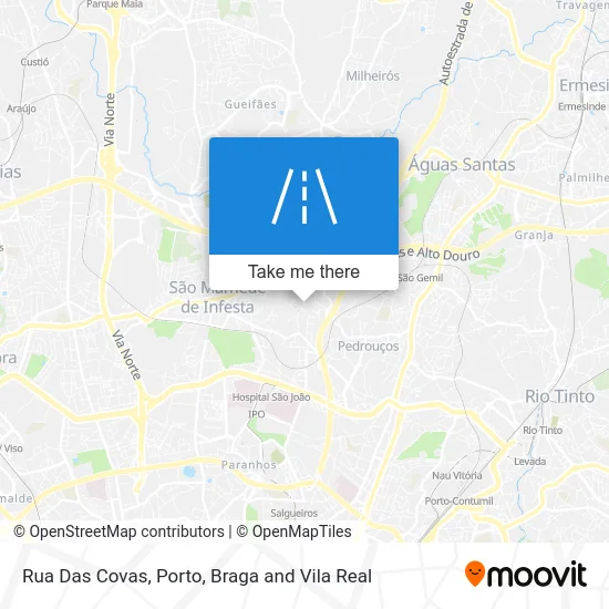 Rua Das Covas map
