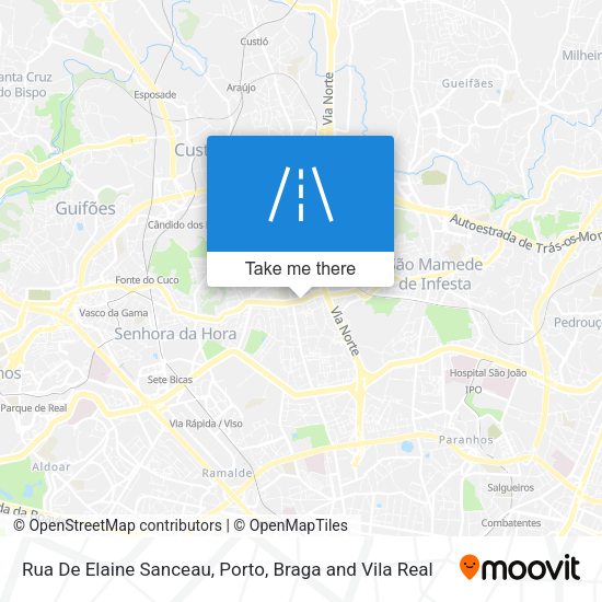 Rua De Elaine Sanceau mapa