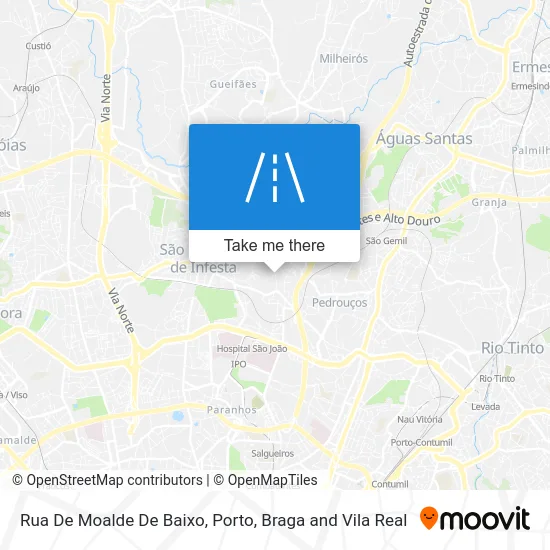 Rua De Moalde De Baixo map