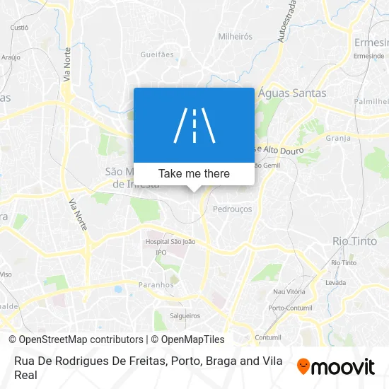 Rua De Rodrigues De Freitas map