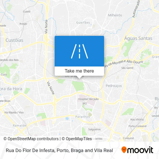 Rua Do Flor De Infesta map
