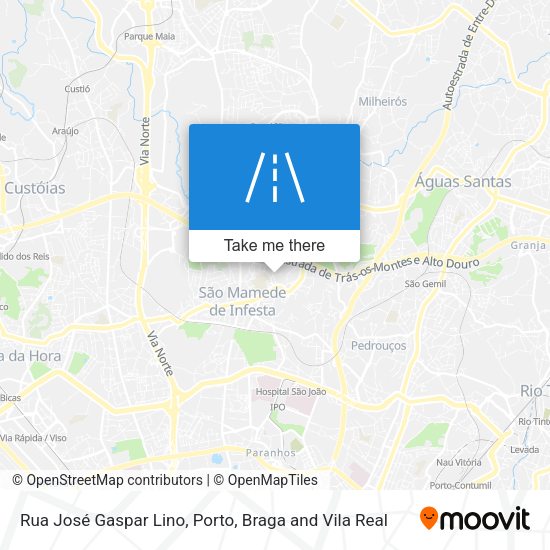 Rua José Gaspar Lino map