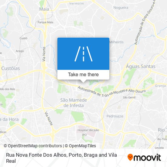 Rua Nova Fonte Dos Alhos mapa