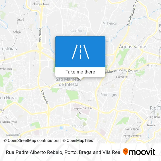 Rua Padre Alberto Rebelo map